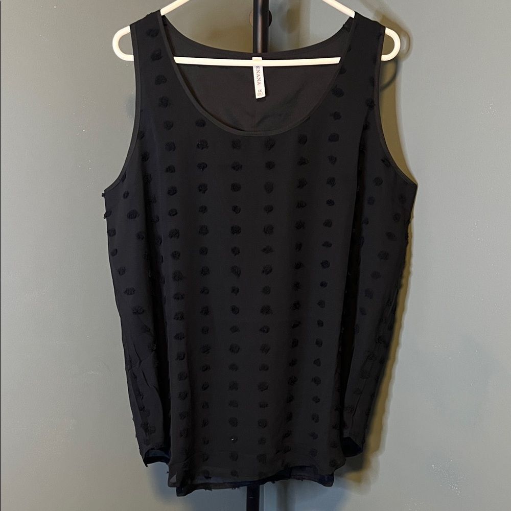 Zenana Outfitters Black Textured Tank Top